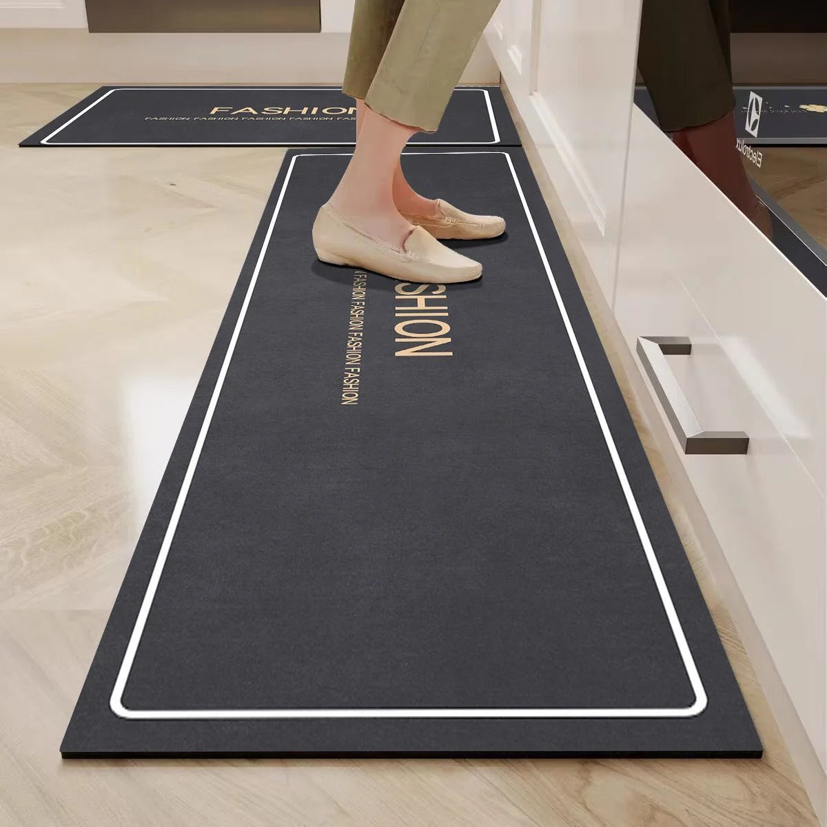 Kitchen Mat Ergonomic Support Non-Slip Wipe-Clean Surface