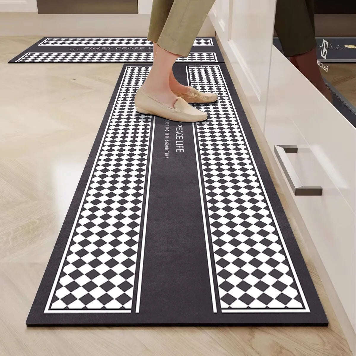 Kitchen Mat Ergonomic Support Non-Slip Wipe-Clean Surface