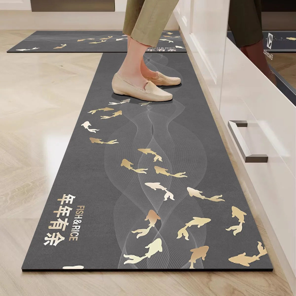 Kitchen Mat Ergonomic Support Non-Slip Wipe-Clean Surface