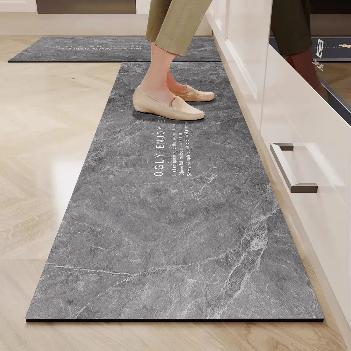 Kitchen Mat Ergonomic Support Non-Slip Wipe-Clean Surface