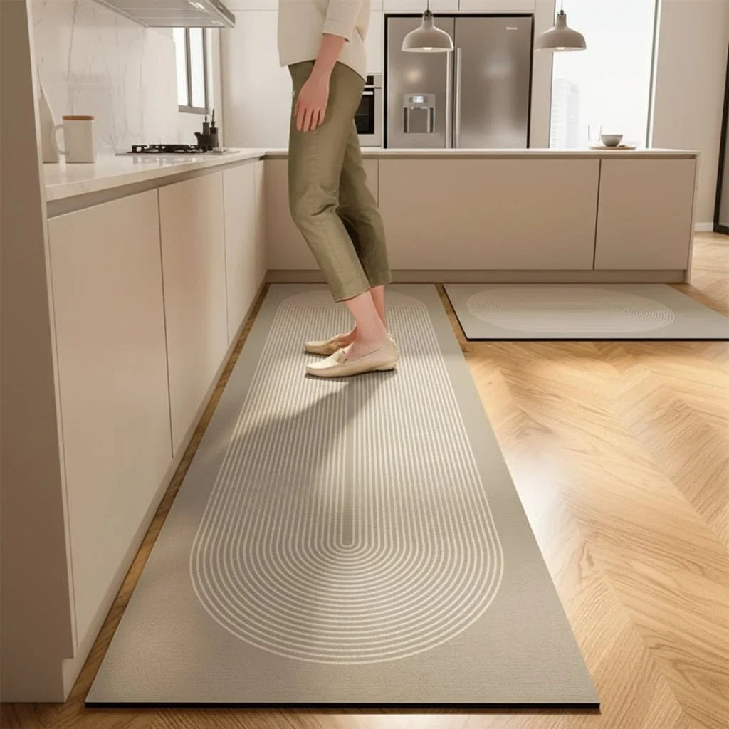 Kitchen Rug Cushioned Absorbent Non-Slip Backing