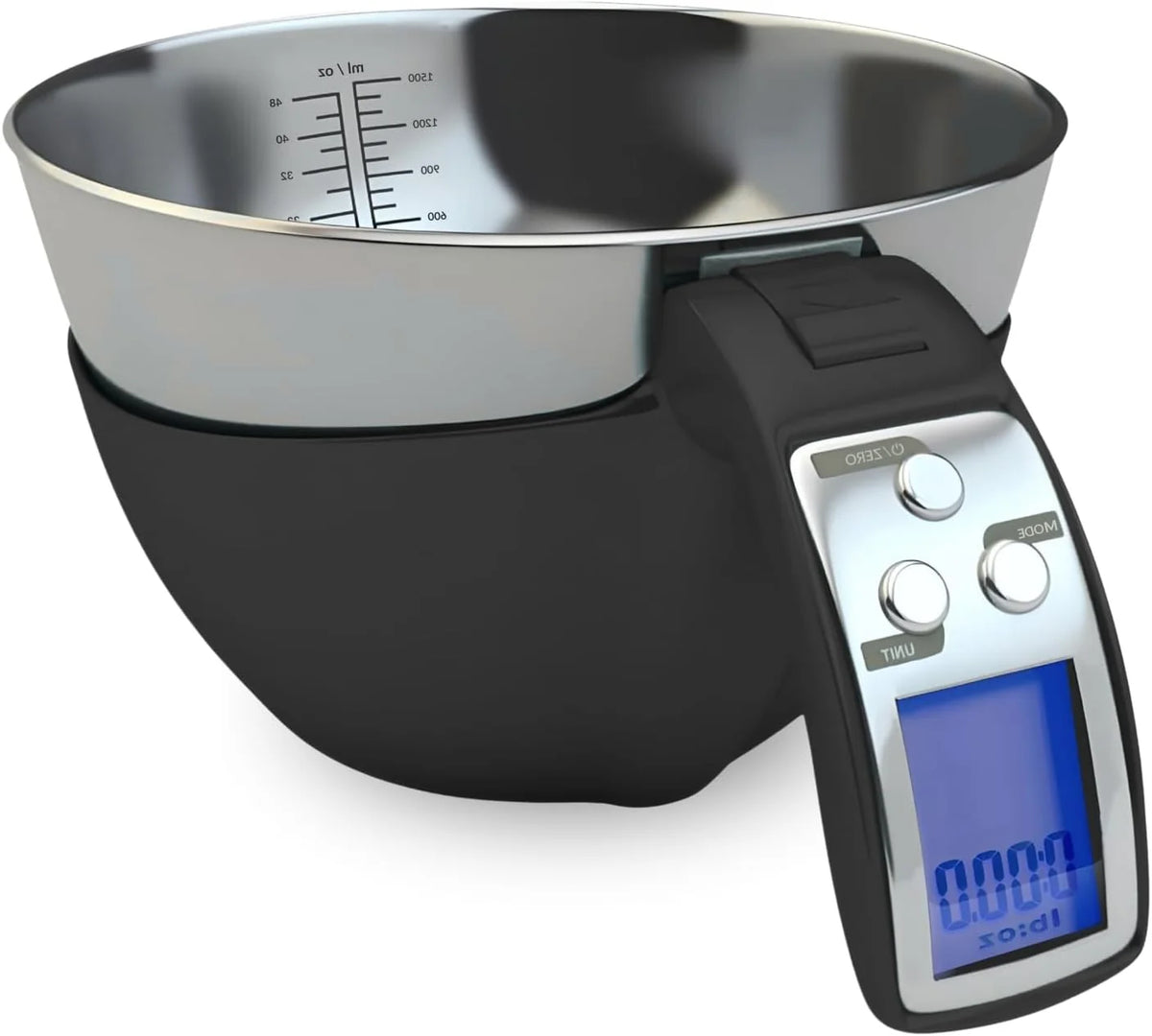 Kitchen Scale Removable Stainless Steel Bowl Backlit Display