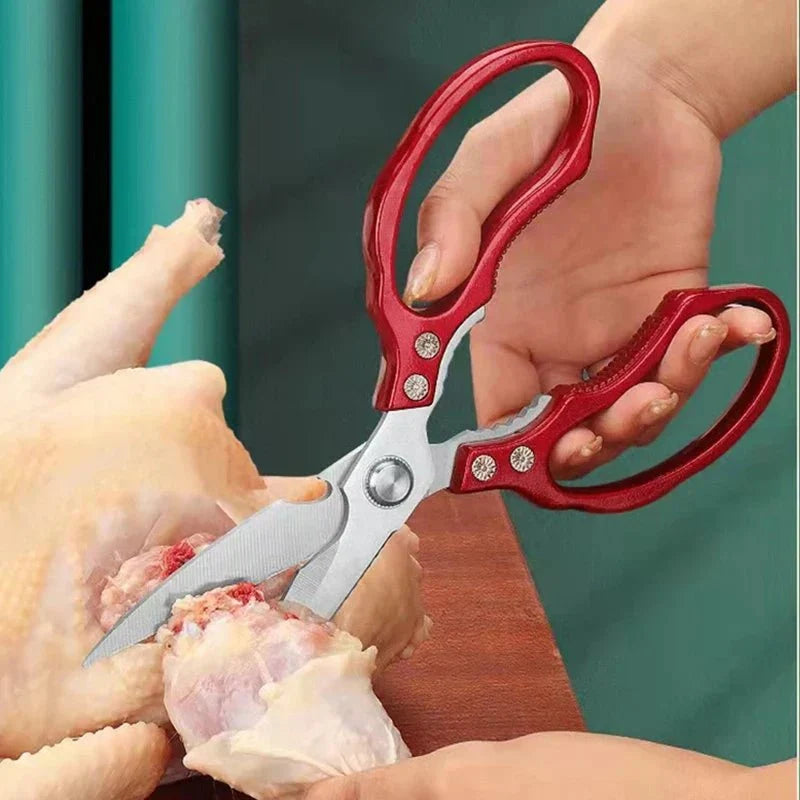 Kitchen Scissors Stainless Steel Ergonomic Handle, Multi-Purpose Cutting