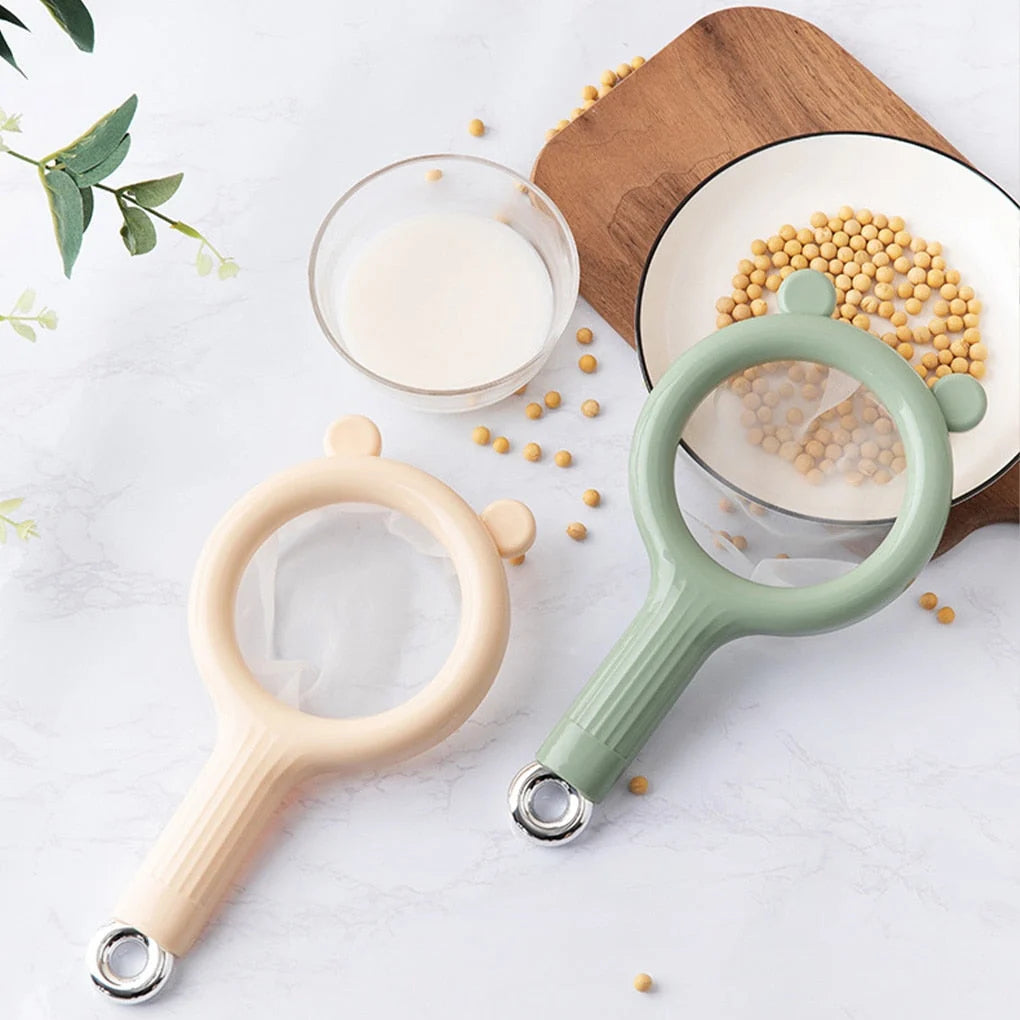 Kitchen Strainer Dual Mesh Removable Screen Hanging Hook