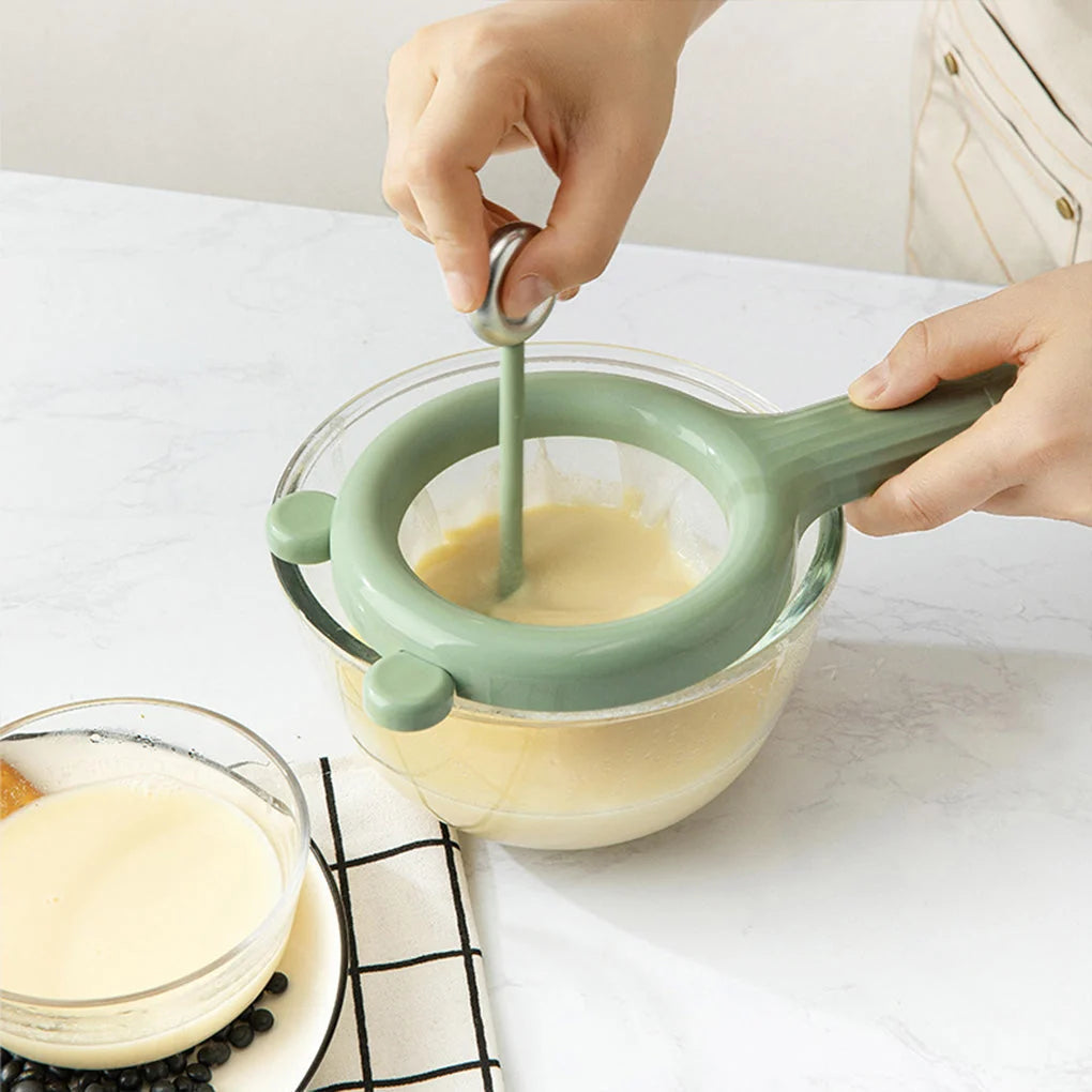Kitchen Strainer Dual Mesh Removable Screen Hanging Hook