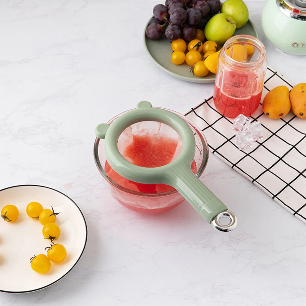 Kitchen Strainer Dual Mesh Removable Screen Hanging Hook