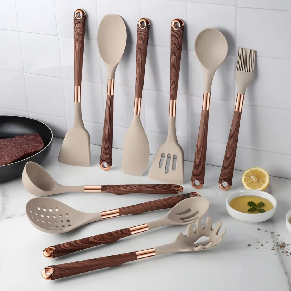 Kitchen Utensil Set Heat-Resistant Silicone Set of 10