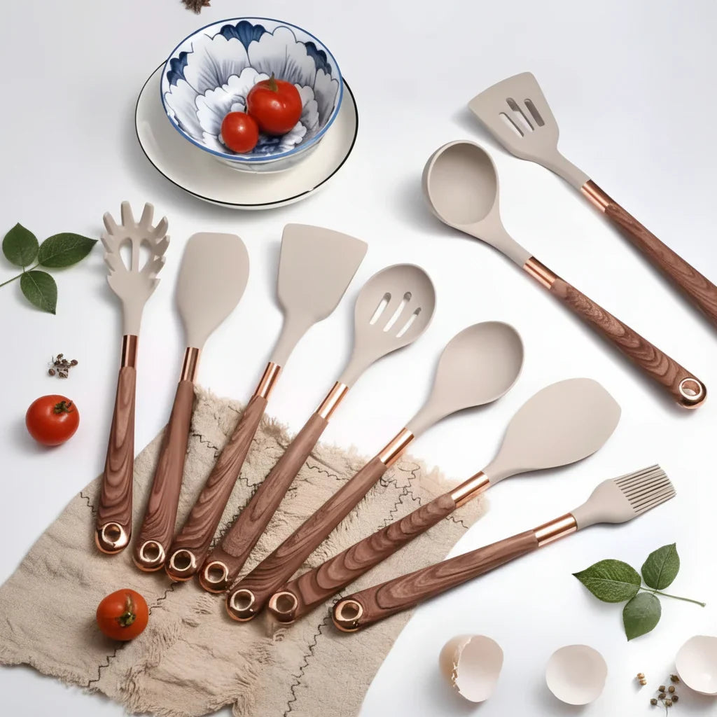 Kitchen Utensil Set Heat-Resistant Silicone Set of 10