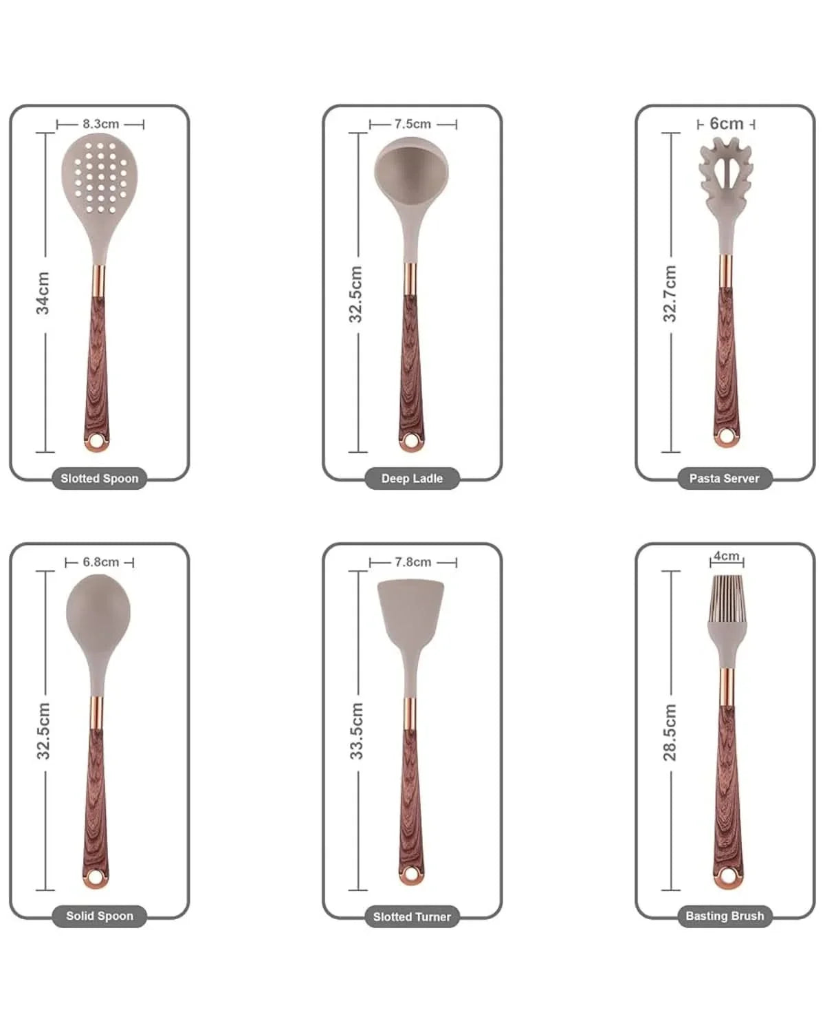 Kitchen Utensil Set Heat-Resistant Silicone Set of 10