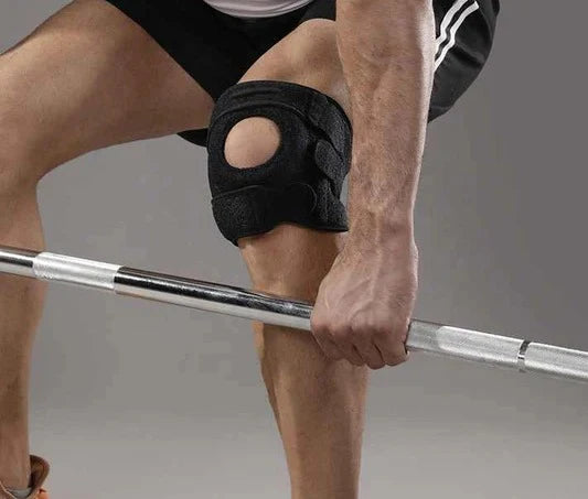 Knee Brace Open-Front Alignment Adjustable Compression & Side Stabilizers