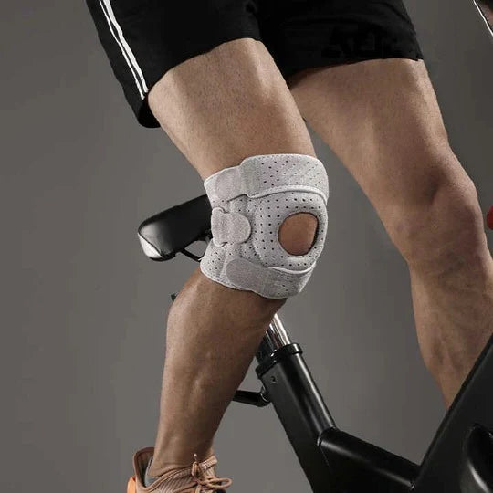 Knee Brace Open-Front Alignment Adjustable Compression & Side Stabilizers