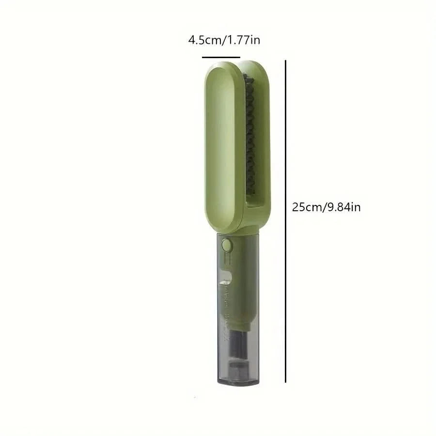 Knife Cleaning Brush Double-Sided Nylon Bristles Magnetic Guide
