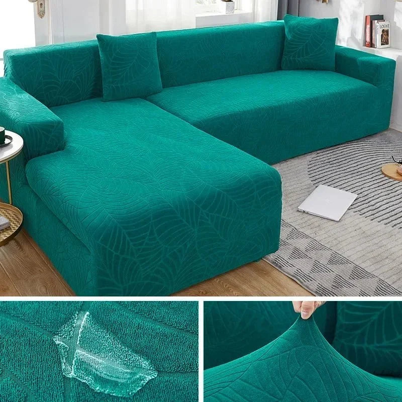 L-Shaped Sofa Cover Polyester Machine Washable Pet Hair Protection