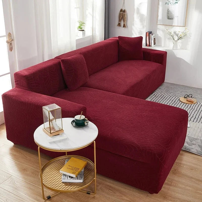 L-Shaped Sofa Cover Polyester Machine Washable Pet Hair Protection