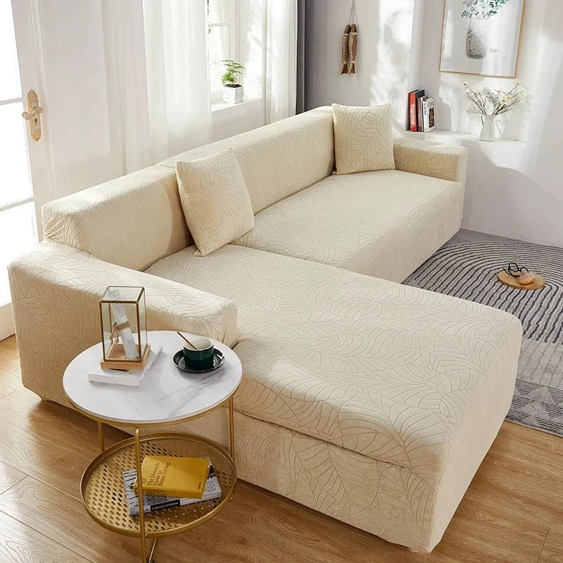 L-Shaped Sofa Cover Polyester Machine Washable Pet Hair Protection