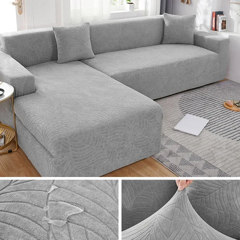L-Shaped Sofa Cover Polyester Machine Washable Pet Hair Protection