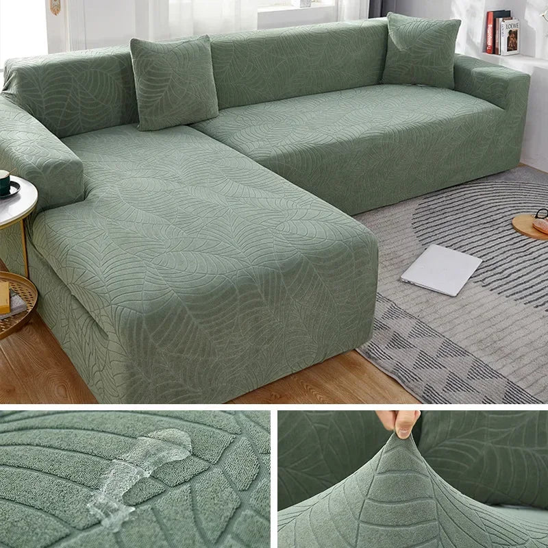 L-Shaped Sofa Cover Polyester Machine Washable Pet Hair Protection