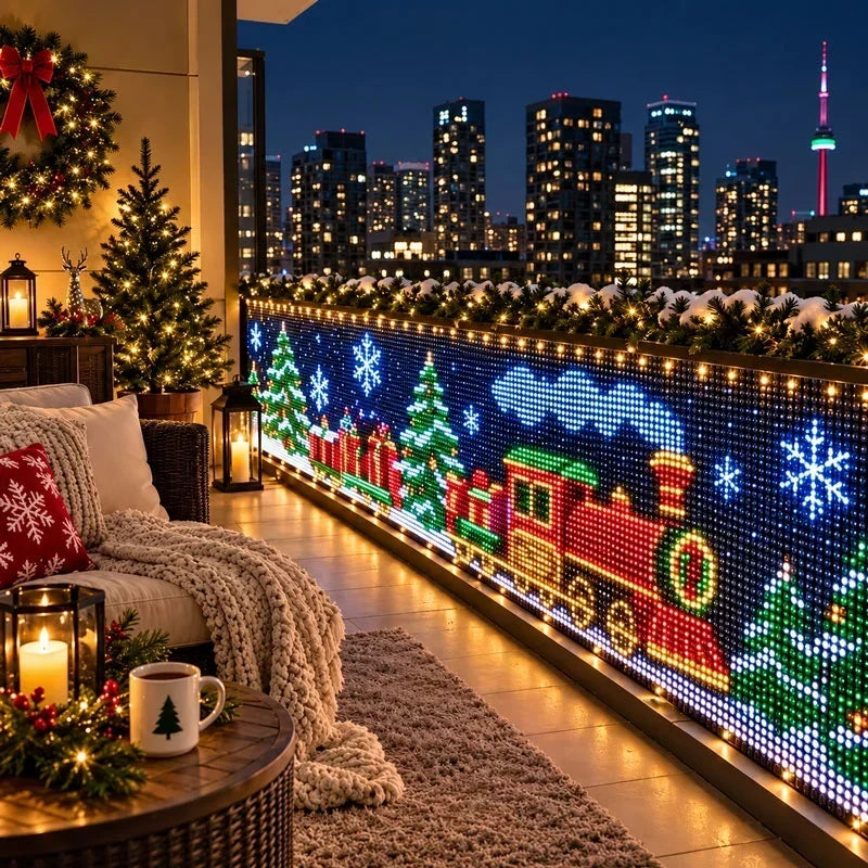 LED Curtain Lights 400 Individually Controlled App & Remote Control