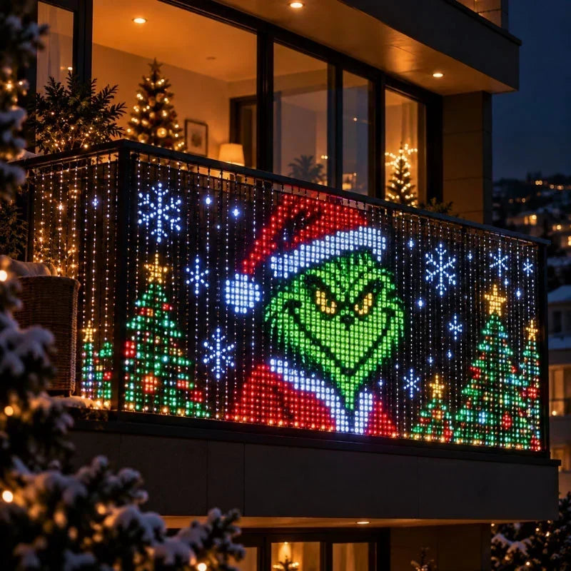 LED Curtain Lights 400 Individually Controlled App & Remote Control