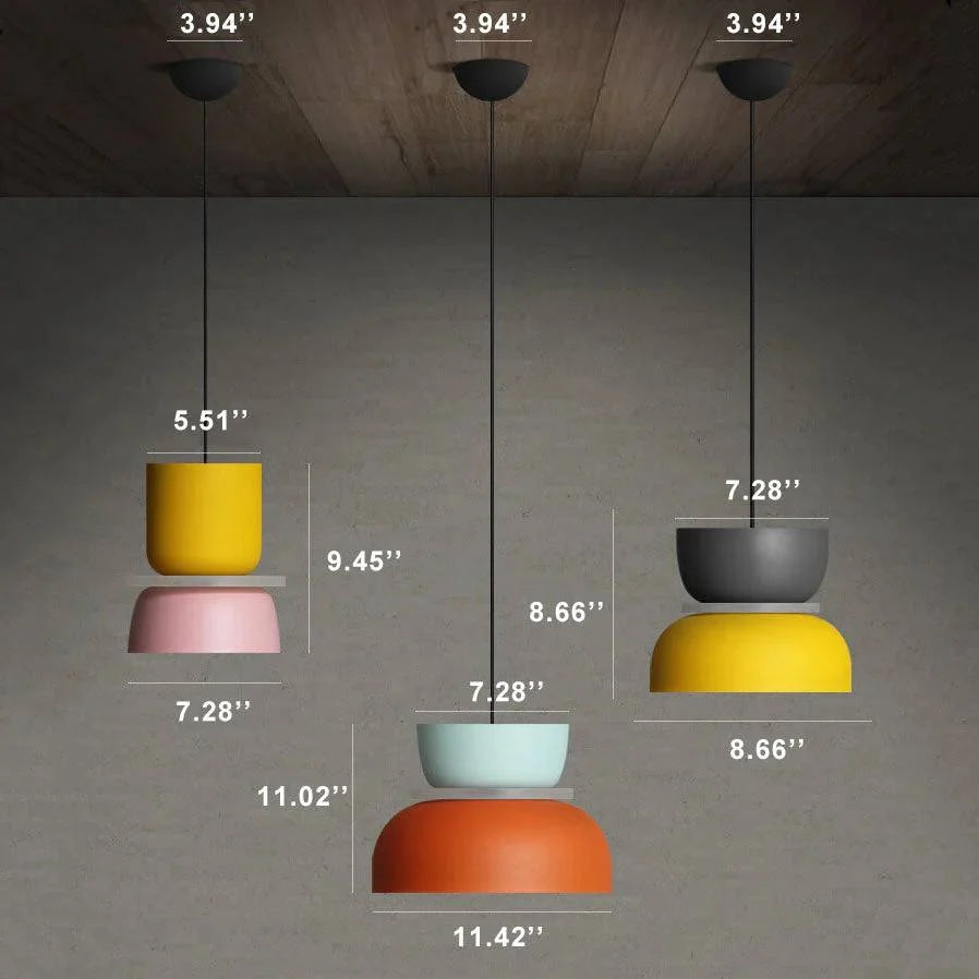 LED Pendant Light 59 Inch Adjustable Cable Metal