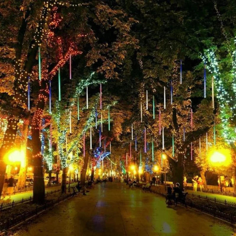 LED String Lights Cascading Snowfall Effect 144 Bulbs
