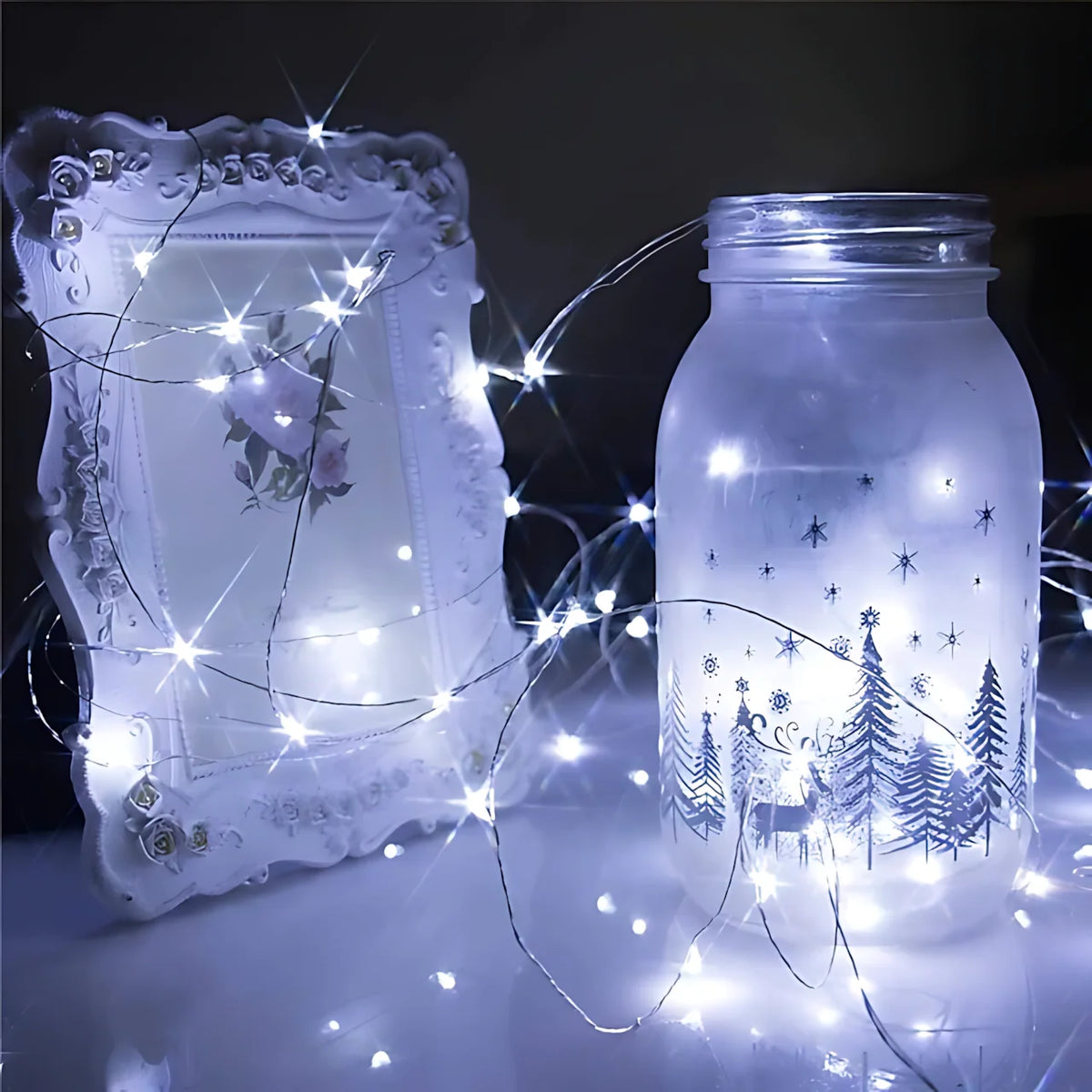 LED String Lights Flexible Wire Waterproof 100-Strand Set