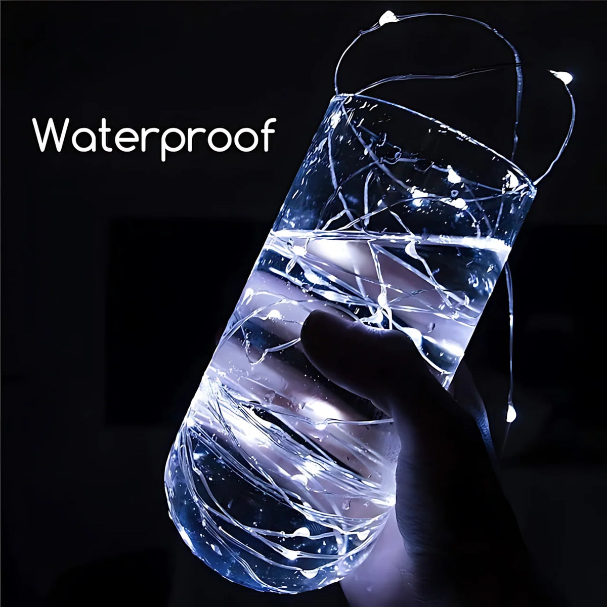 LED String Lights Flexible Wire Waterproof 100-Strand Set