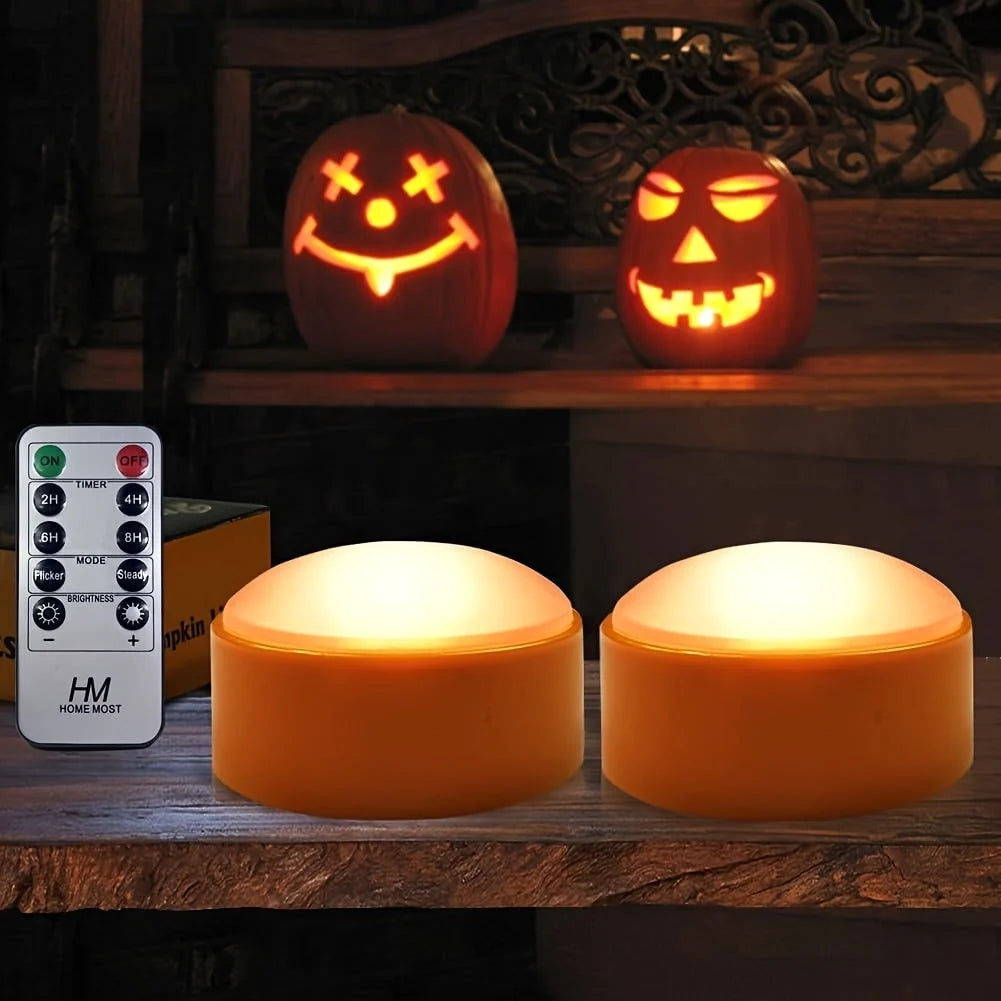 LED Tea Lights Remote Control Flickering & Steady Modes