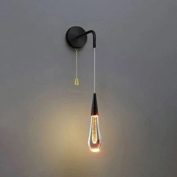 LED Wall Light Glass & Metal Tunable Dimmable Zipper Switch
