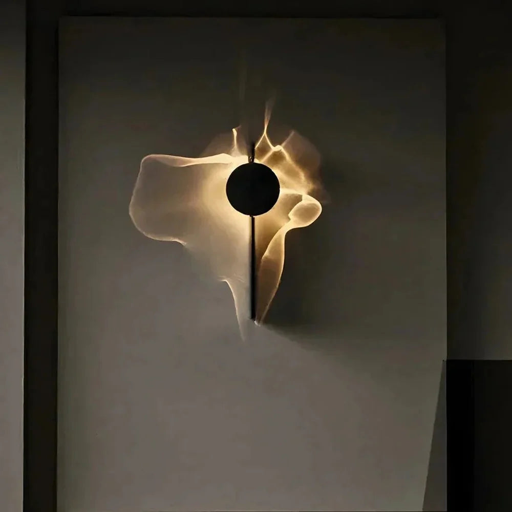 LED Wall Sconce Stainless Steel Rotating Ripple Light