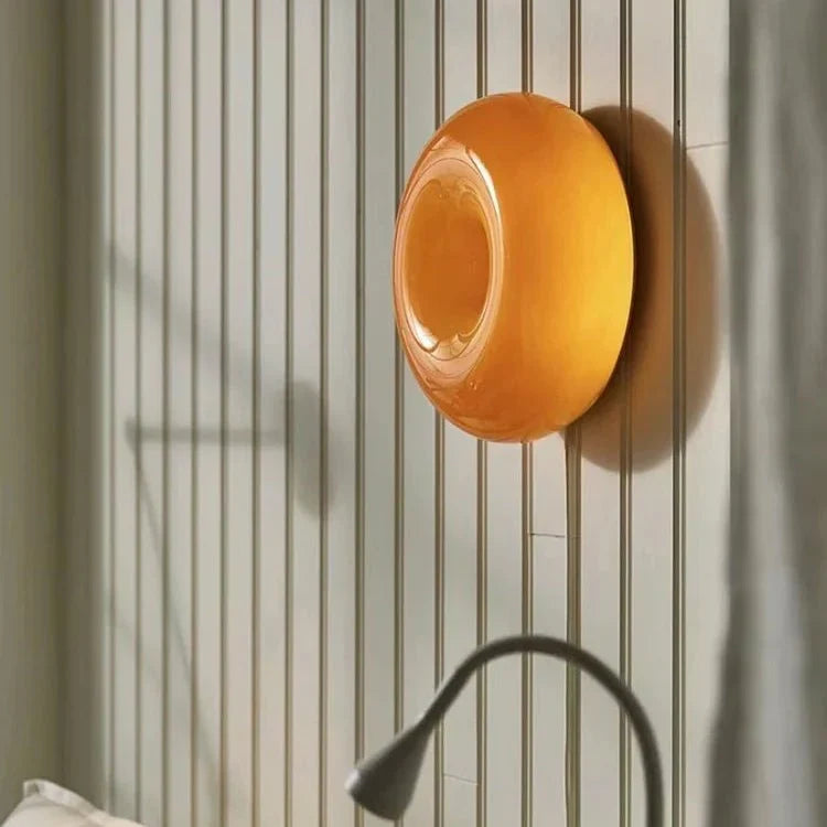 Lamp Donut Design Dimmable Touch Control 3 Light Colors