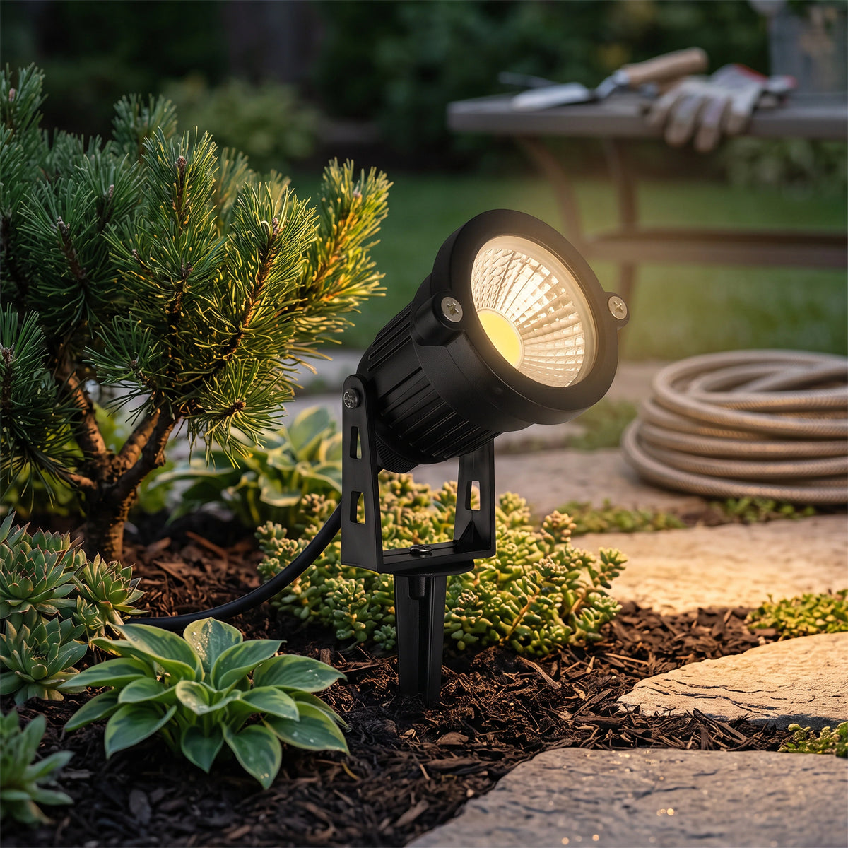 Landscape Spotlights 500-Lumen Adjustable IP65 Set of 10