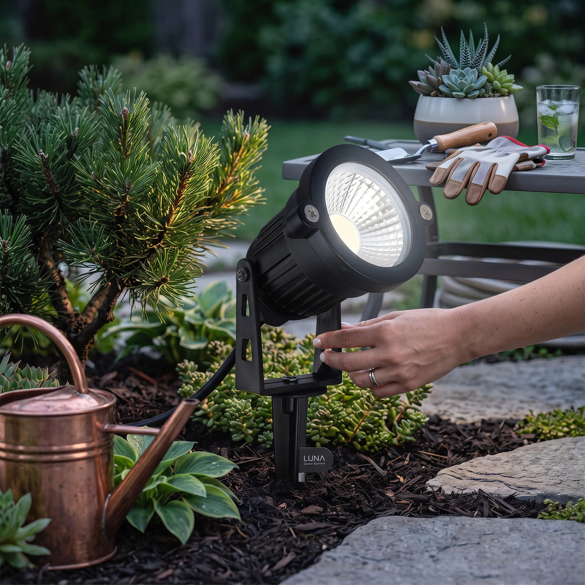 Landscape Spotlights 500-Lumen Adjustable IP65 Set of 10