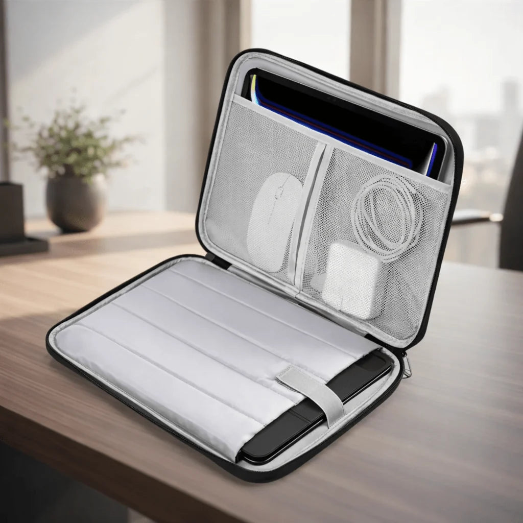 Laptop Sleeve Water-Resistant Impact-Absorbing Padding Slim Lightweight