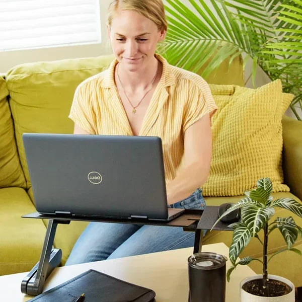 Laptop Stand Adjustable Foldable Ventilated With Mouse Tray