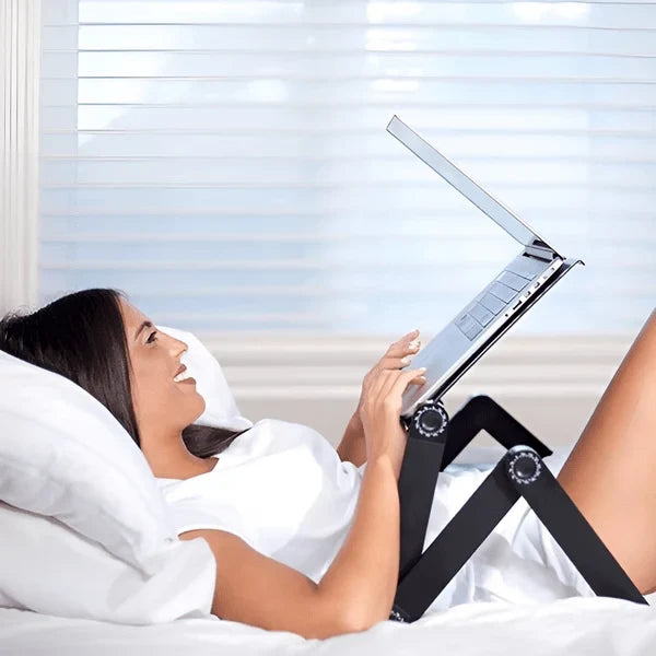 Laptop Stand Adjustable Height With Removable Mouse Pad
