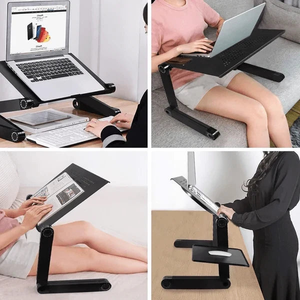Laptop Stand Adjustable Height With Removable Mouse Pad