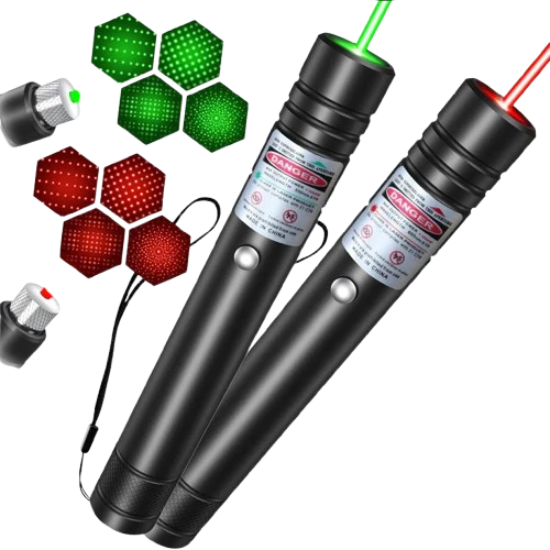 Laser Pointer USB Rechargeable Starry Pattern 2,000-Foot Range