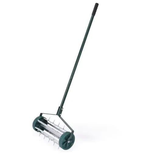 Lawn Aerator Steel Spike Roller Upright Handle
