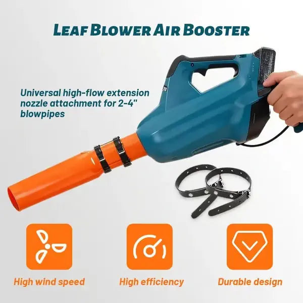 Leaf Blower Nozzle Attachment Venturi Booster Fits 2-4 Inch