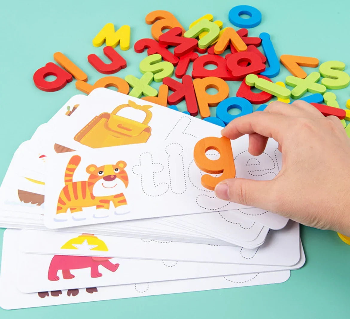 Letter Matching Game Montessori Letter Pieces & Picture Cards