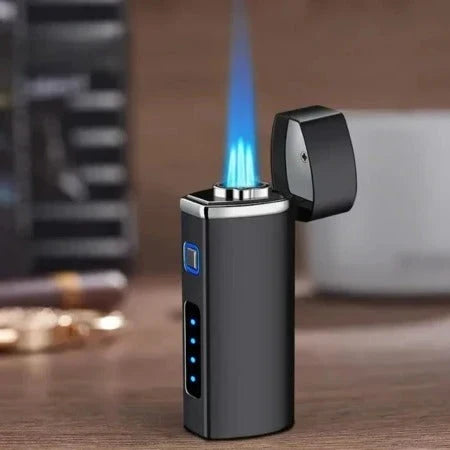 Lighter Windproof Triple-Jet USB Rechargeable