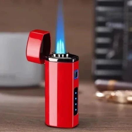 Lighter Windproof Triple-Jet USB Rechargeable
