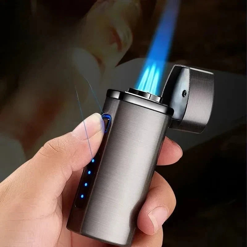 Lighter Windproof Triple-Jet USB Rechargeable