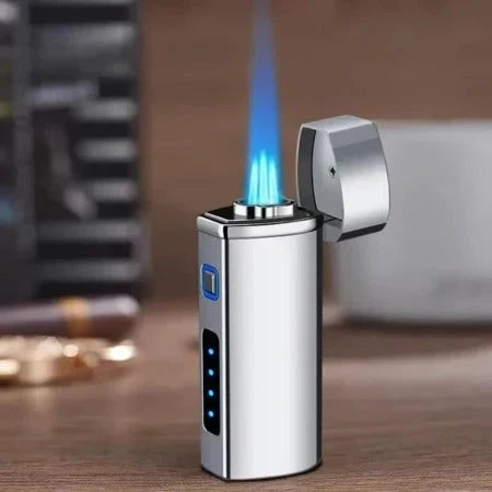 Lighter Windproof Triple-Jet USB Rechargeable