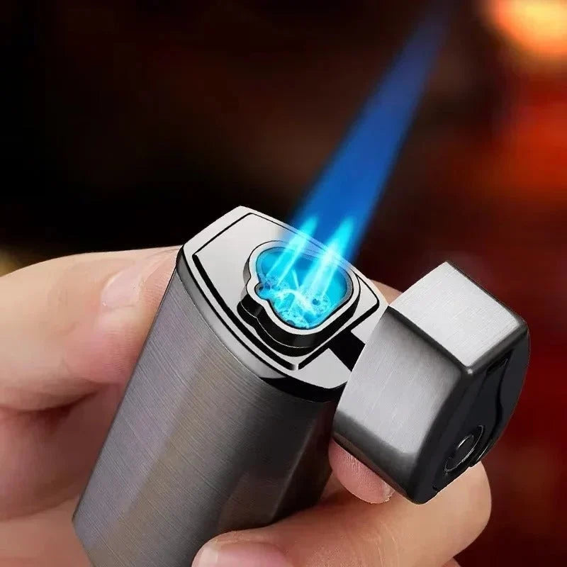 Lighter Windproof Triple-Jet USB Rechargeable