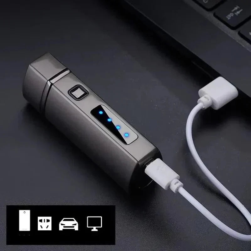 Lighter Windproof Triple-Jet USB Rechargeable