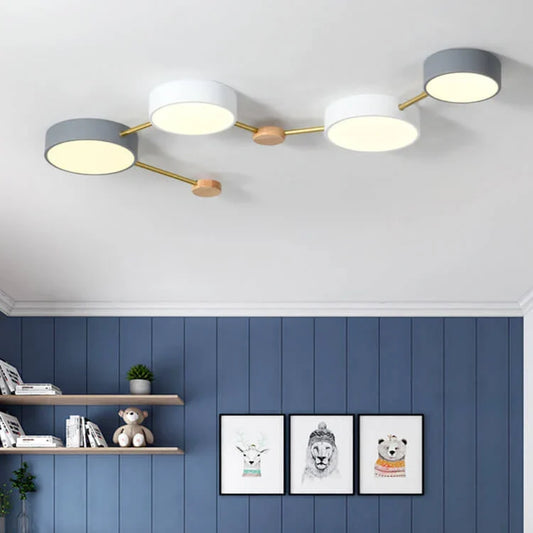 Linear Flush Mount Ceiling Light Integrated LED Slim Profile