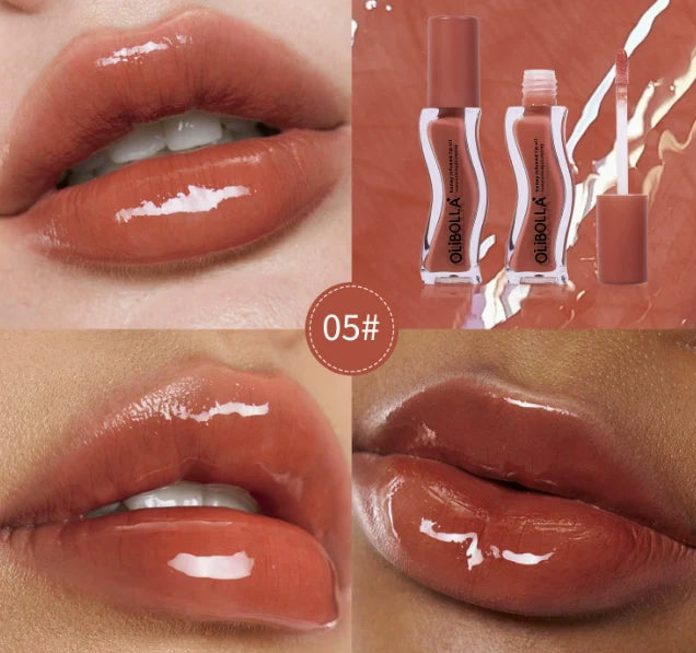 Lip Oil Gloss Hydrating Mirror Shine Ice Cream Flavor