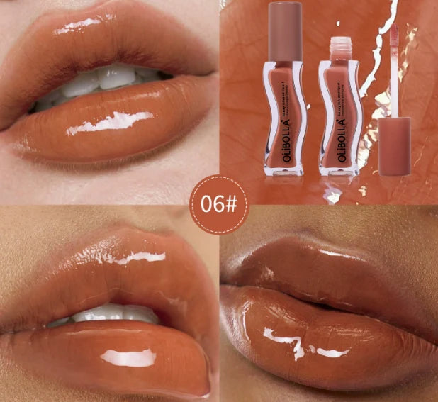 Lip Oil Gloss Hydrating Mirror Shine Ice Cream Flavor